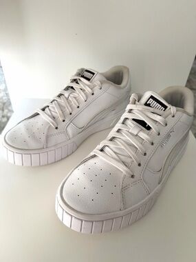 PUMA Cali Star Sneakers Iridescent Silver/White - Big Kids Size 5